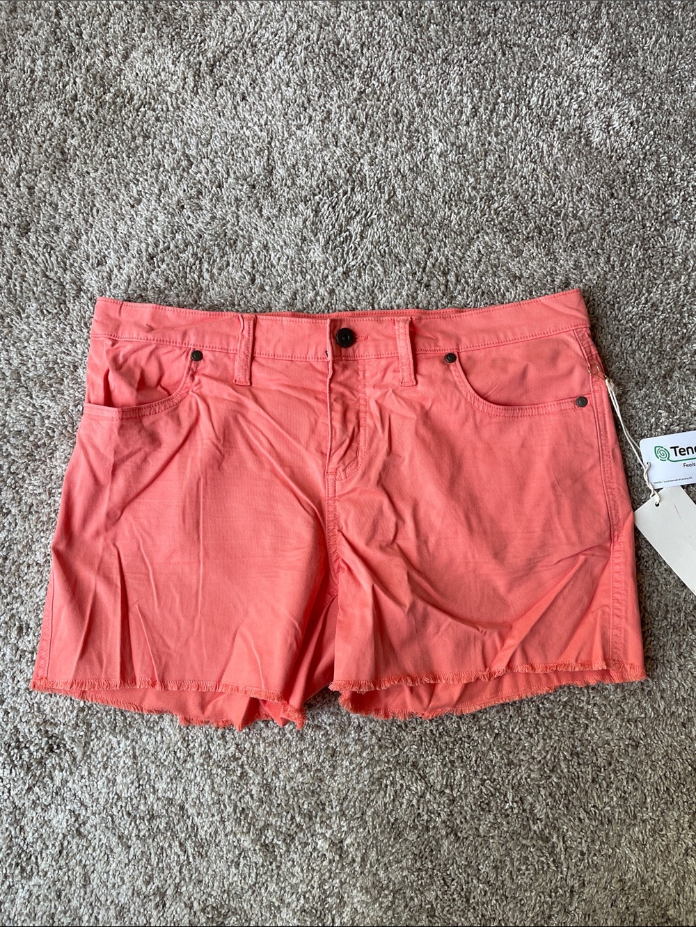 Carve Designs Sz 10 Coral Chino Style Shorts 3.5” Inseam